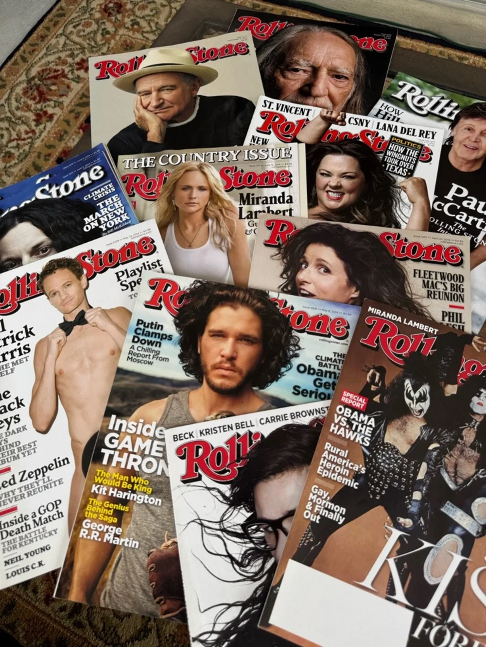 2014 Rolling Stones Magazine Lot Of 13 Pieces Wholesale Bundle Collectors - Picture 1 of 4